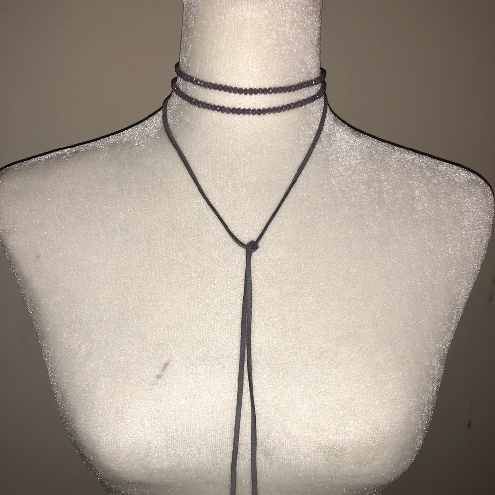 Top Shop Boho-chic Facet Beaded Tie Choker - Picture 4 of 6